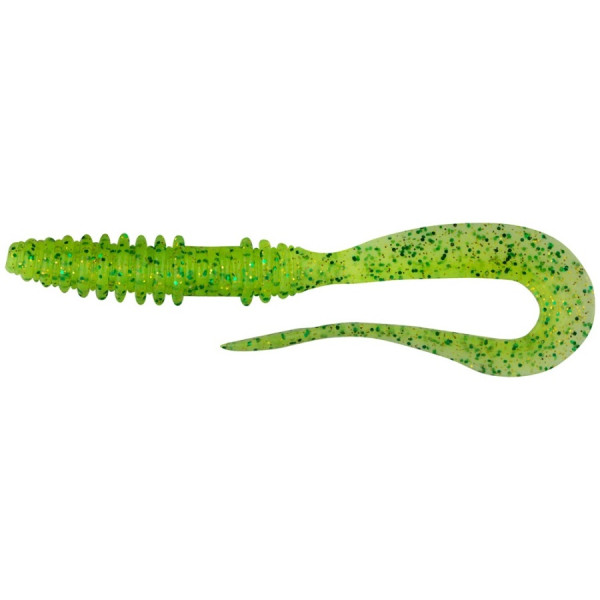 Keitech Mad Wag Slim 4.5" Silicone (9 pcs/pack) 424 Lime Chartreuse