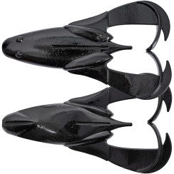 Keitech Noisy Flapper Silicone 3.5" (5 pcs/pack) color: 001 black