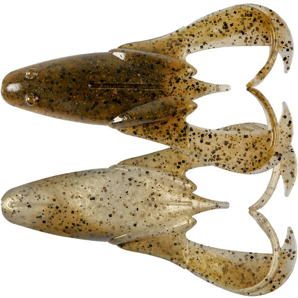 Keitech Noisy Flapper Silicone 3.5" (5 pcs/pack) color: 465 green pumpkin frog