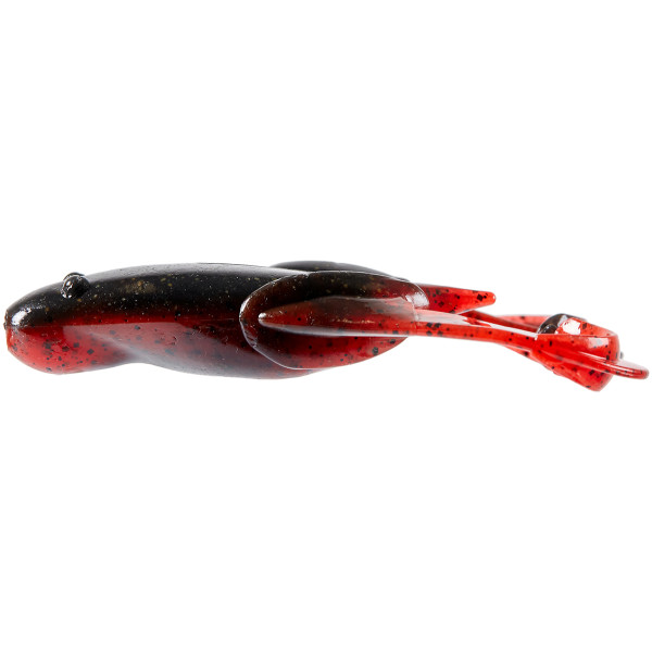 Keitech Noisy Flapper Silicone 3.5" (5 pcs/pack) color: 467 black red belly