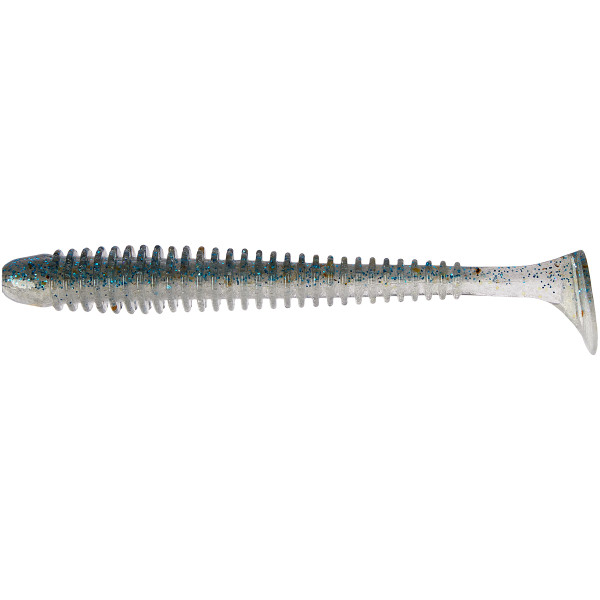 Keitech Swing Impact Silicone 4.5" (6 pcs/pack) c:ea#22 electric silver shiner