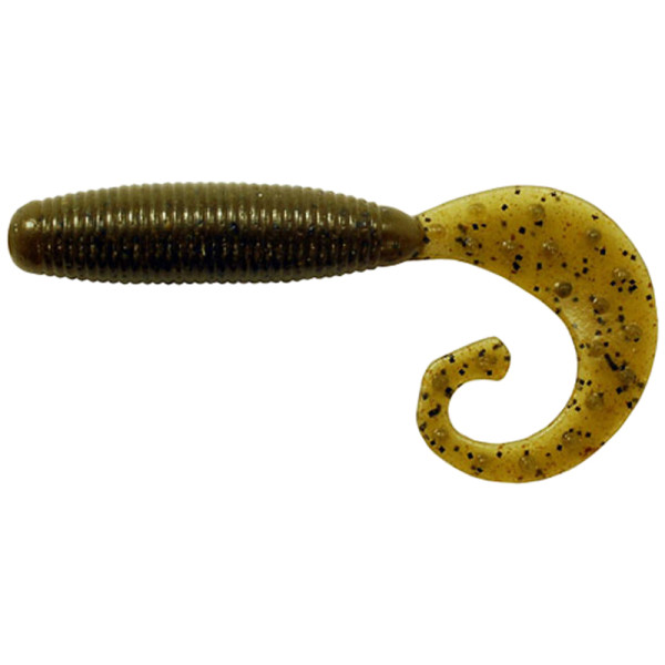 Silicone Reins FAT G TAIL GRUB 2" 002 Green pumpkin 20pcs