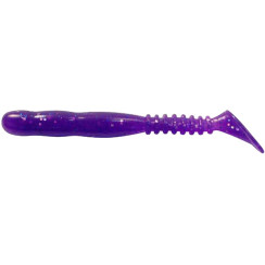 Silicone Reins ROCKVIBE SHAD 3" 567 Lilac Silver-Blue Flake 15pcs