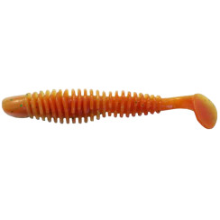 Silicone Reins Bubbring Shad 3" 308 Marble Chart Orange 6pcs