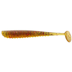Silicone Reins Aji Ringer Shad 566 Motor Oil Red Flake (15 pcs/pack)