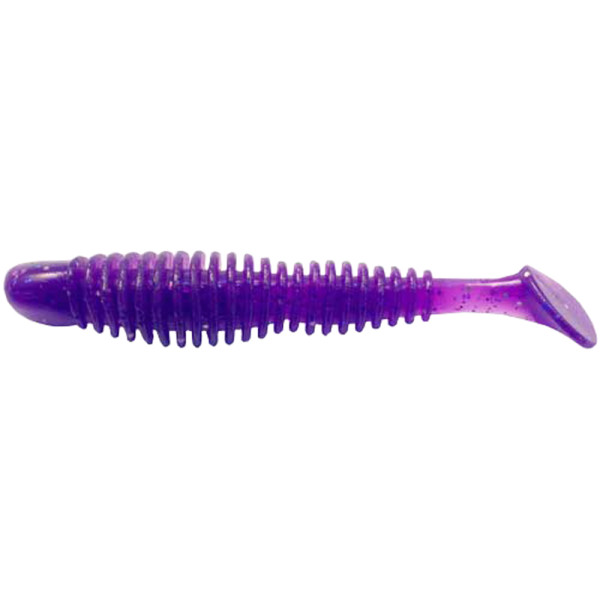 Silicone Reins Bubbring Shad 3" 567 Lilac Silver-Blue Flake 8pcs