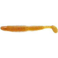 Силікон Reins Bubbring Shad 4" 566 Motor Oil Red Flake 8шт