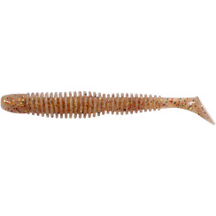 Silicone Reins Bubbring Shad 4" 321 Gold Legend Part-2 8pcs
