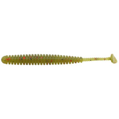 Silicone Reins AJI ADDER SHAD 3'' 025 Watermelon red 8 pcs