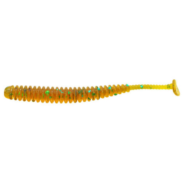 Silicone Reins AJI ADDER SHAD 2'' 565 Motor oil green flake 15 pcs