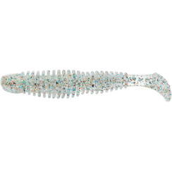 Silicone Reins Bubbring Shad 3" 152 Super Glow All Star (8 pcs/pack)