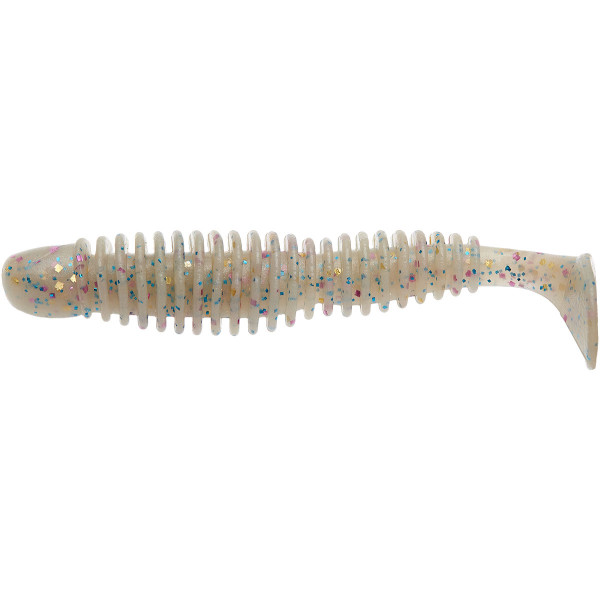 Silicone Reins Bubbring Shad 3"211 UV Pearl Candy (8 pcs/pack)