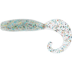 Silicone Reins FAT G-Tail Grub 2" 152 Super Glow All Stars (20 pcs/pack)