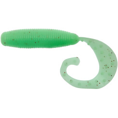 Silicone Reins FAT G-Tail Grub 2" 146 Hot Cucumber (20 pcs/pack)