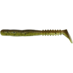 Silicone Reins ROCKVIBE SHAD 3" B08 Green Pumpkin Chart Melon (12 pcs/pack)