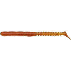 Silicone Reins ROCKVIBE SHAD 4" 566 Motor Oil Red Flake (12 pcs/pack)
