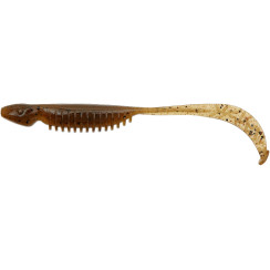 Silicone Reins Curly Shad 3.5" 002 Green Pumpkin (14 pcs/pack)