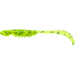 Silicone Reins Curly Shad 3.5" 419 Chart Pepper (14 pcs/pack)