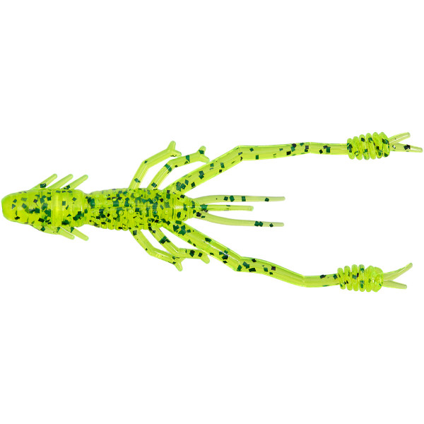 Silicone Reins Ring Shrimp 4" 419 Chart Pepper (8 pcs/pack)