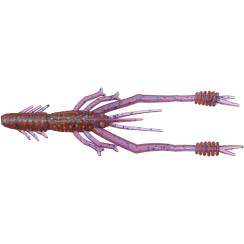 Silicone Reins Ring Shrimp 4" 606 Pink Lox (8 pcs/pack)
