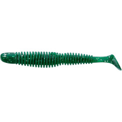 Silicone Reins Bubbring Shad 4" 397 Motor Oil SP (8 pcs/pack)
