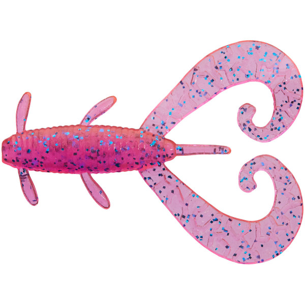 Silicone Reins G TAIL TWIN 3" 443 Pink Sardine (8 pcs/pack)