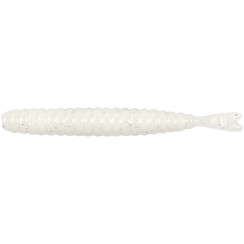 Silicone Reins Aji Slender 2" 103 Glow White Silver (12 pcs/pack)
