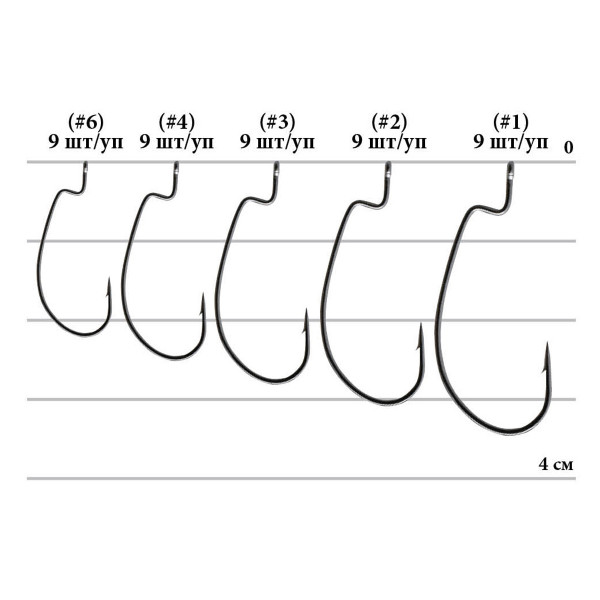 Крючок Decoy Worm 19 S.S. Hook 2, 9шт