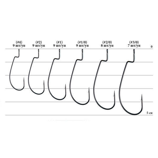 Гачок Decoy Worm 15 Dream Hook 1, 9шт