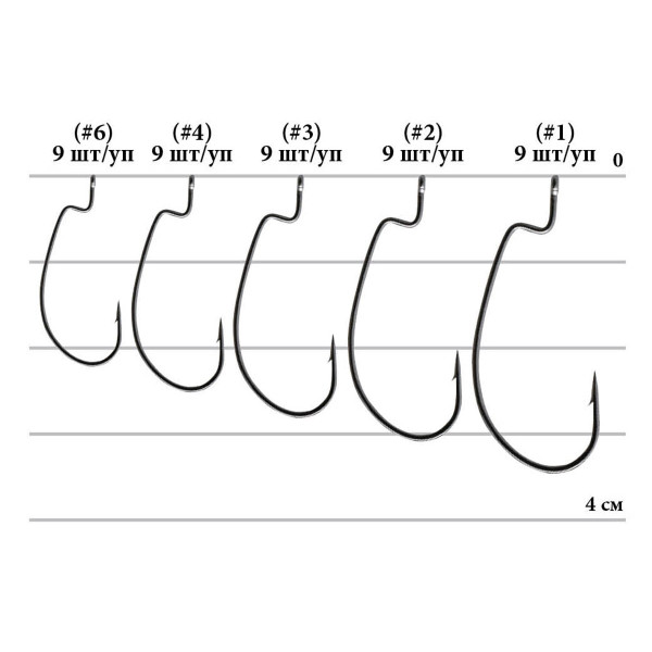 Крючок Decoy Worm 19 S.S. Hook 3, 9шт