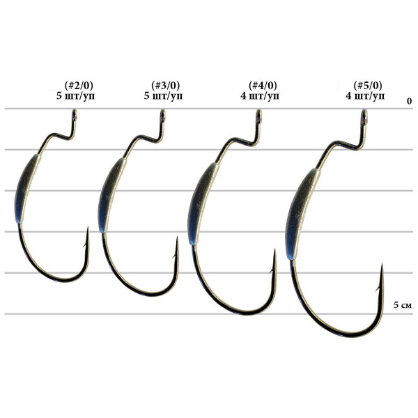 Гачок Decoy Worm 102 S-Switcher 5/0, 4шт