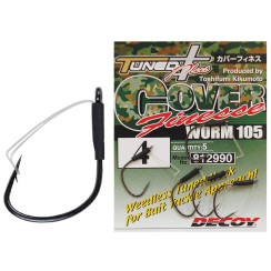 Гачок Decoy Worm 105 Cover Finesse 1, 5шт