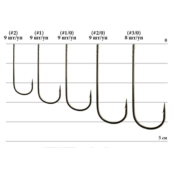 Hook Decoy Worm 6 Super Fine 1/0, 9pcs
