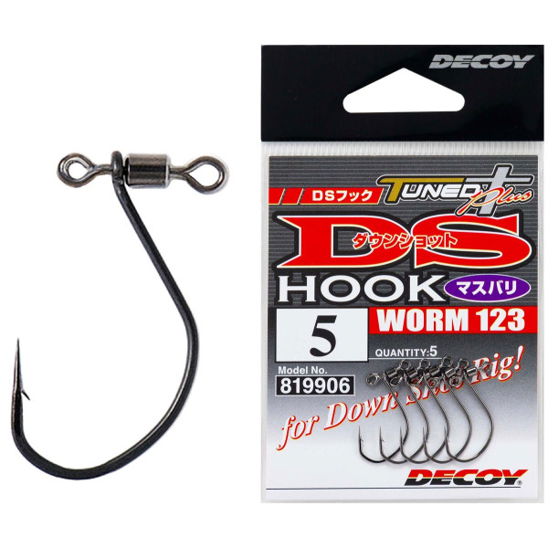 Decoy Worm 123 DS Hook Masubari 6, 5 pcs