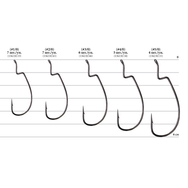 Decoy Worm 21 Digging Hook 3/0, 6 pcs