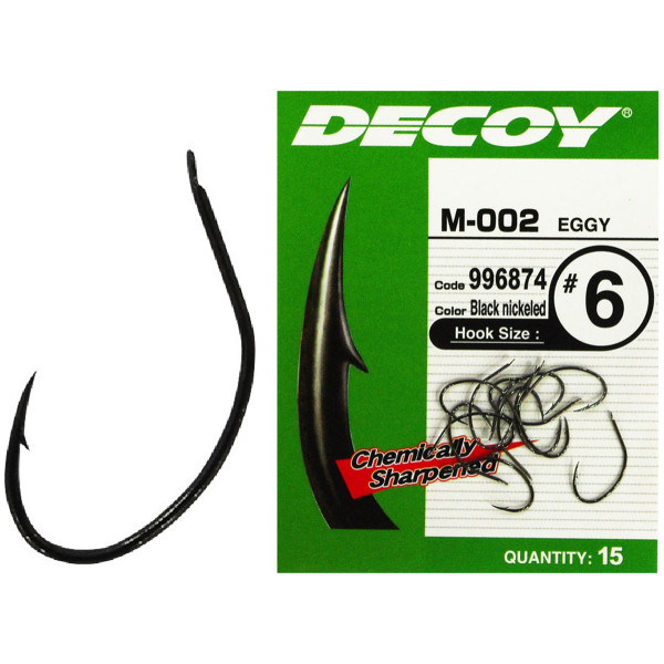 Крючок Decoy M-002 Eggy 9, 15шт.