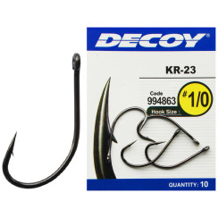 Гачок Decoy KR-23 Black Nickeled #3, 12 шт.