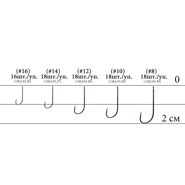Decoy KR-28 Fine mini hook #12, 18 pcs.