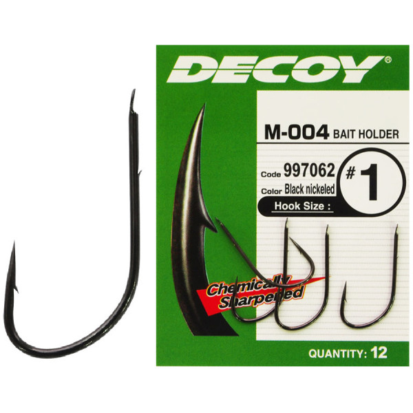 Гачок Decoy M-004 Bait Holder 1, 12 шт.