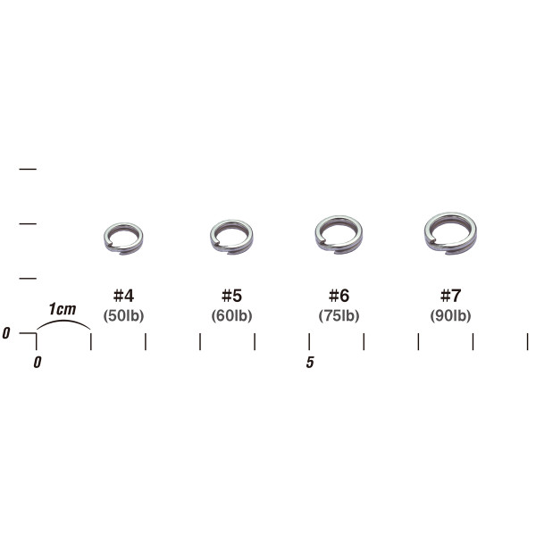 Кільце заводне Decoy Split Ring 4, 50lb, 20 шт.