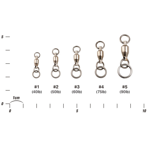 Decoy PR-12 Spinning Ring with Swivel, 4.75lb, 2 pcs.
