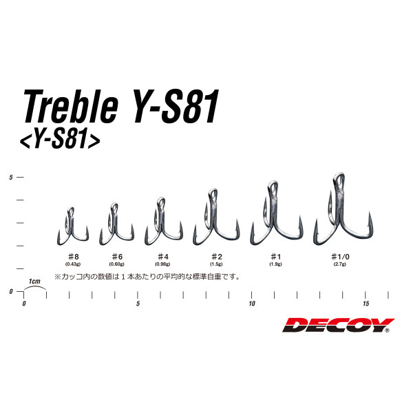 Трійник Decoy Y-S81 6, 6 шт.