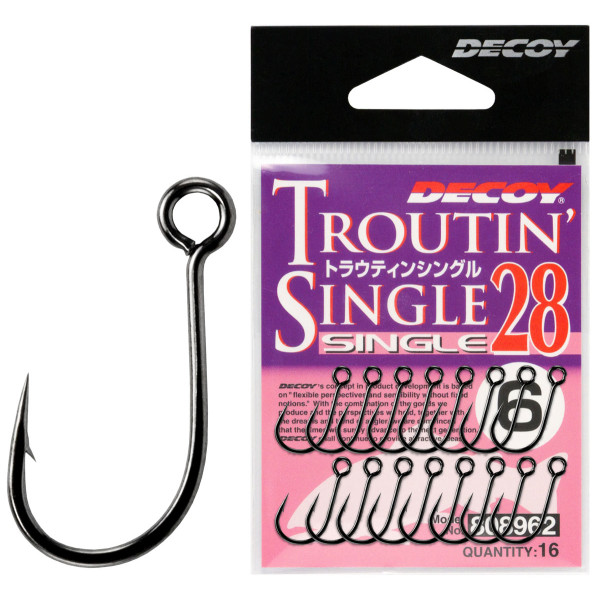 Decoy Single 28 Troutin Single 8 Hook, 16 pcs