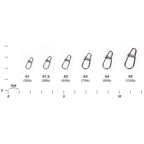 Застежка Decoy SN-3 Egg Snap 2, 60lb, 7 шт