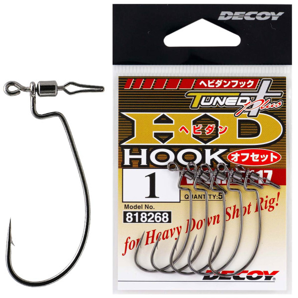 Decoy Worm117 HD Hook Offset #1 5pcs