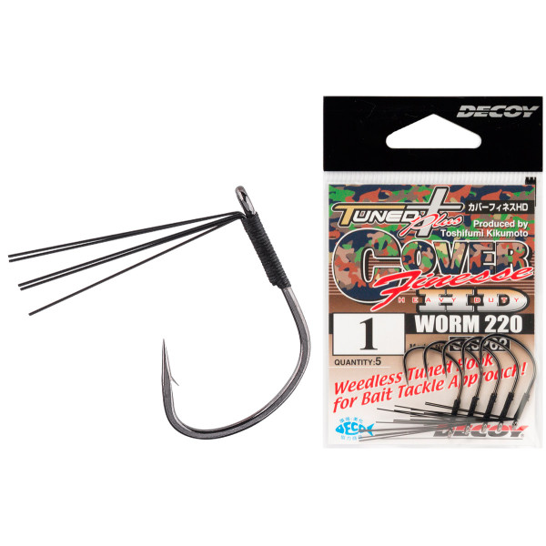 Крючок Decoy Worm220 Cover Finesse HD #02 5шт/уп