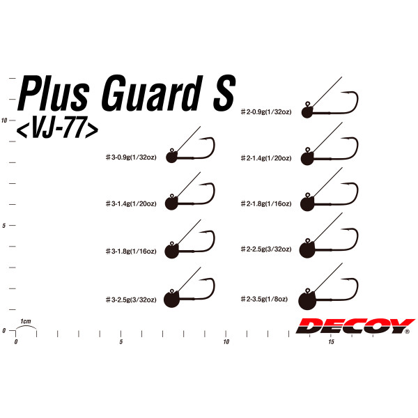 Джиг головка Decoy VJ-77 Plus Guard S #3-0.9g (4 шт/уп)