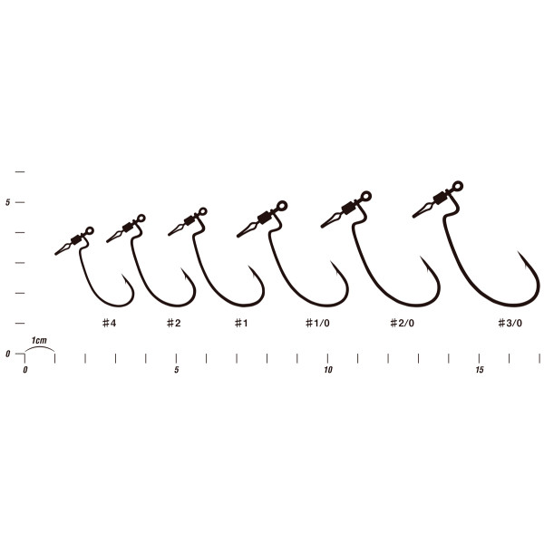 Decoy Worm117 HD Hook Offset #4 (5 pcs/pack)