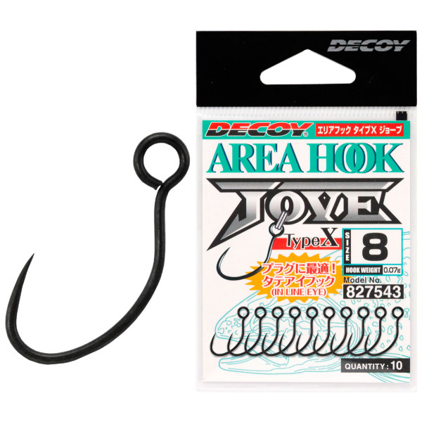 Decoy AH-10 Area Hook Type X Jove 06, 10 pcs/pack