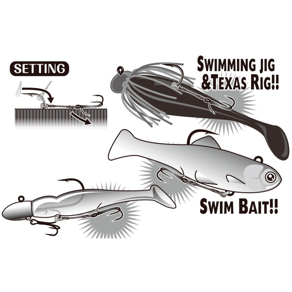 Leash Decoy WA-51 Wire Double Assist L (2 pcs/pack)
